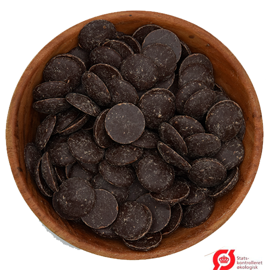 Økologiske  Chokoladeknapper - Mørk 60% (Couverture)